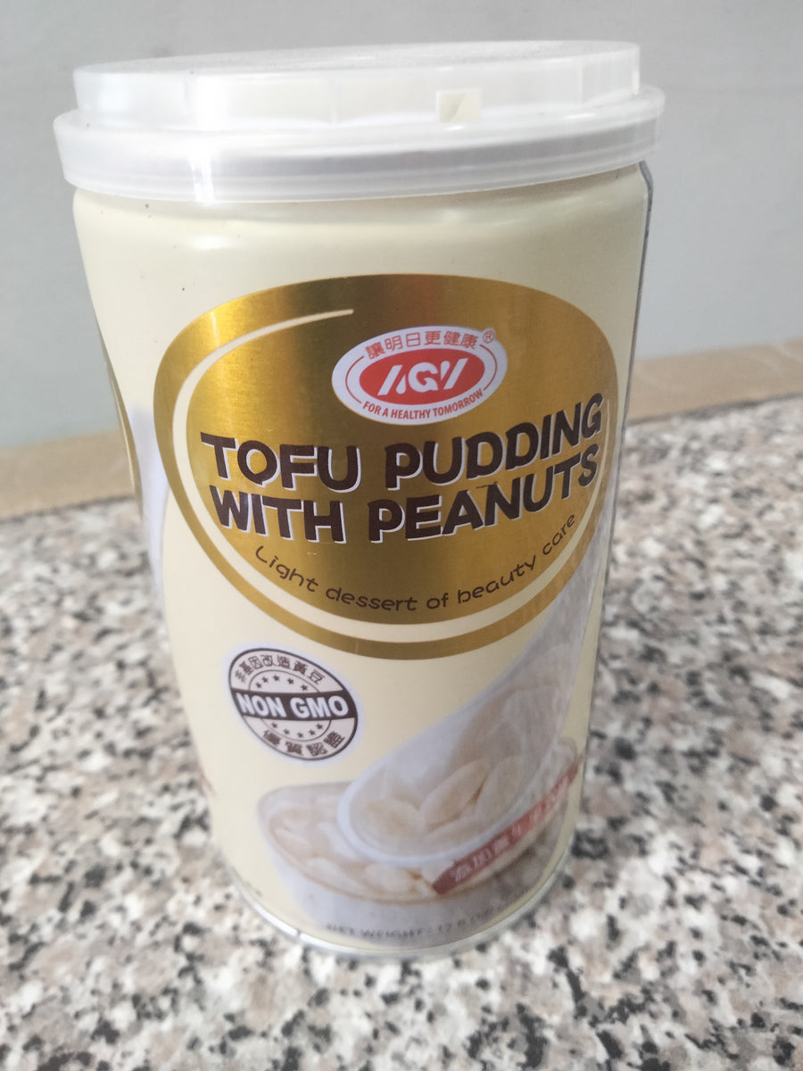 Tofu pudding with peanuts