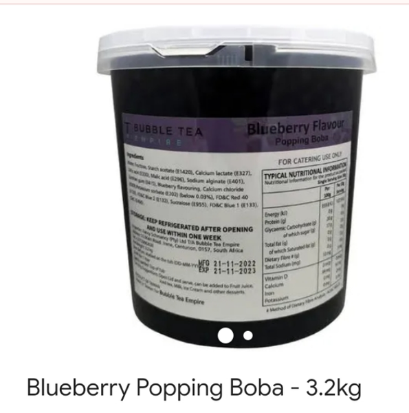 BLUEBERRY POPPING BOBA 3.2KG