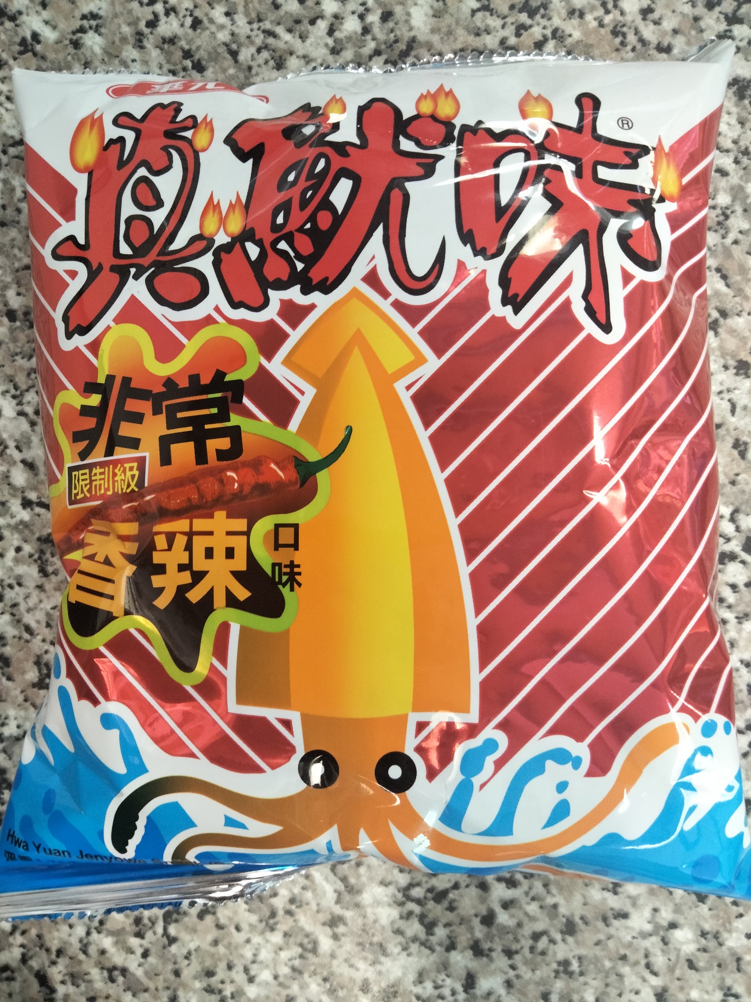 HWA YUAN SPICY SQUID CHIPS