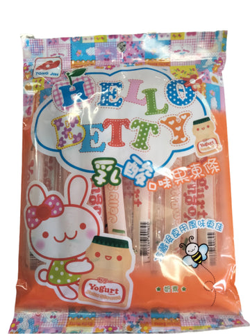 TONG JIH HELLO BETTY  YOGURT JELLY STRAWS