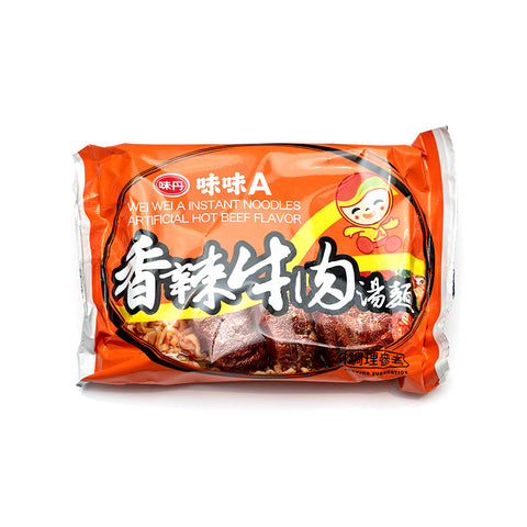 Vedan WeiWeiA Hot Beef Flavor Instant Noodles